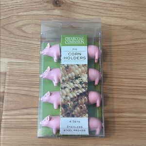 Pink Pig Corn Holders
